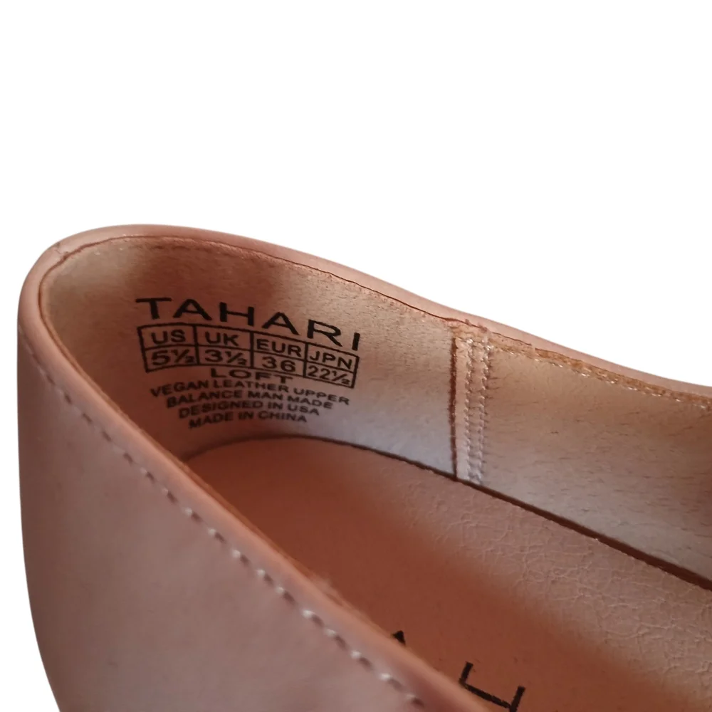 TAHARI Cream and Gold Women's Mary Jane Flats - Picture 6 of 6